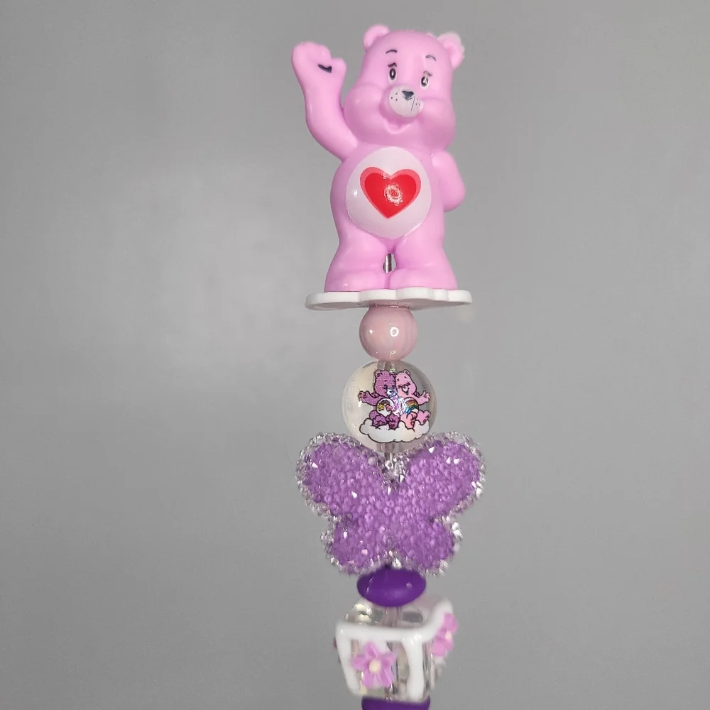 Share Bear Pencil from The Care Bears, Pink. Handmade.